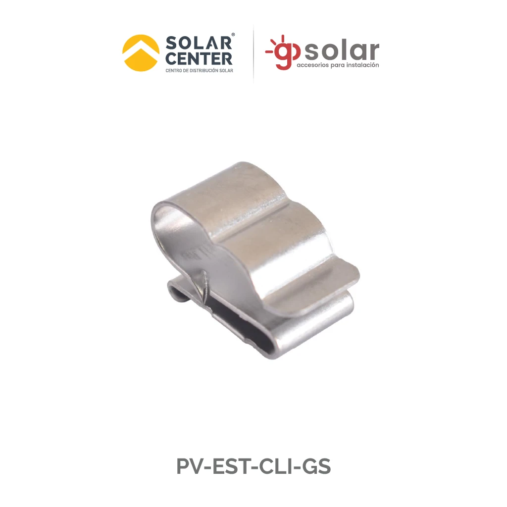 [PV-EST-CLI-GS] CLIP DE ALUMINIO PORTA CABLE