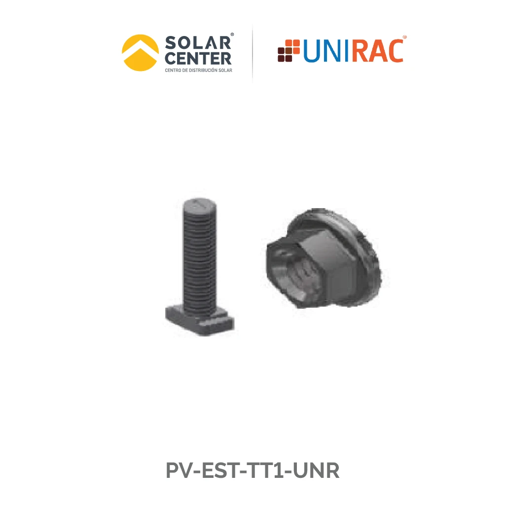 EST UNR TORNILLO  T  C/TUERCA 3/8  x 1