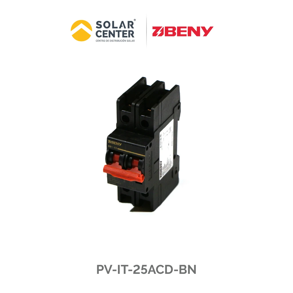 INTERRUPTOR 25A, 600VCD 2P, ZJBENY