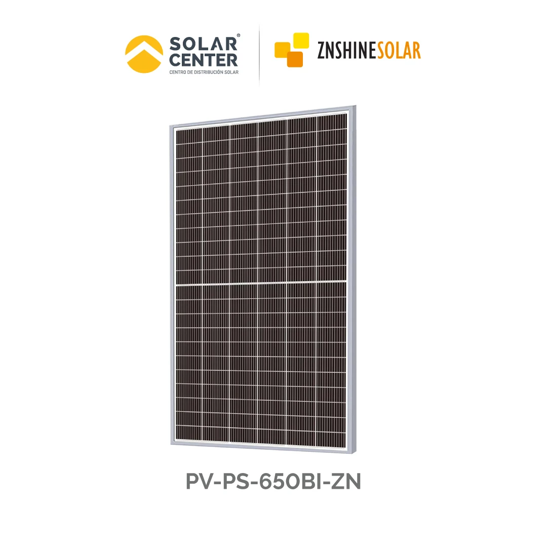 PAN SOL ZNSHINE 650W N TYPE BIFACIAL CL