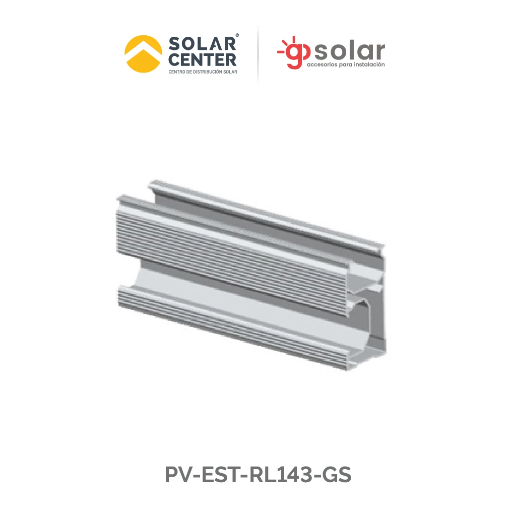 RIEL ALUMINIO ANODIZADO 1.430 MTS