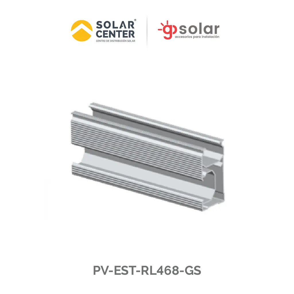 RIEL ALUMINIO ANODIZADO 4.68 MTS