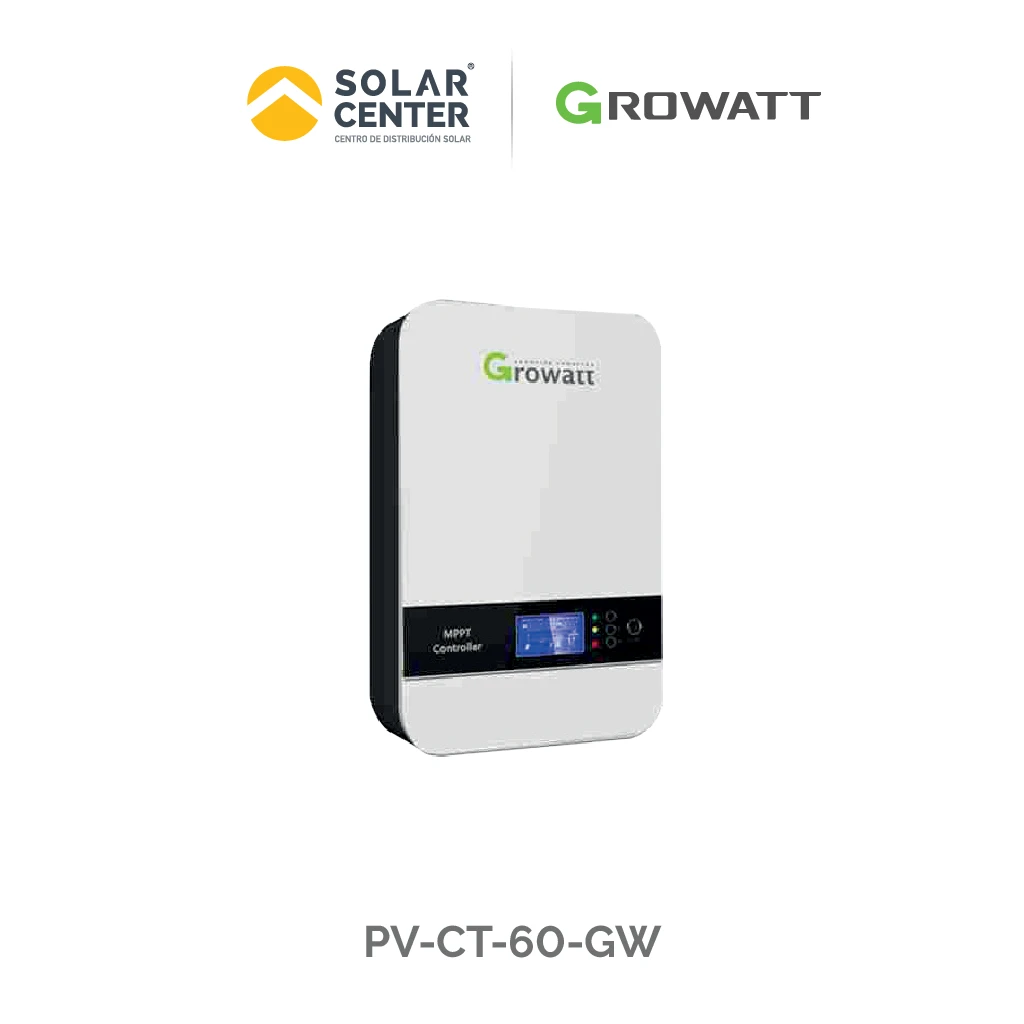 [PV-CT-60-GW] ACC GROWATT CONTROLADOR 60A 12/24/48V