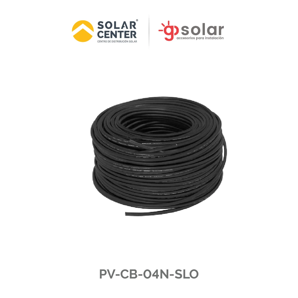 CABLE FOTOVOLTAICO 4MM NEGRO 100M