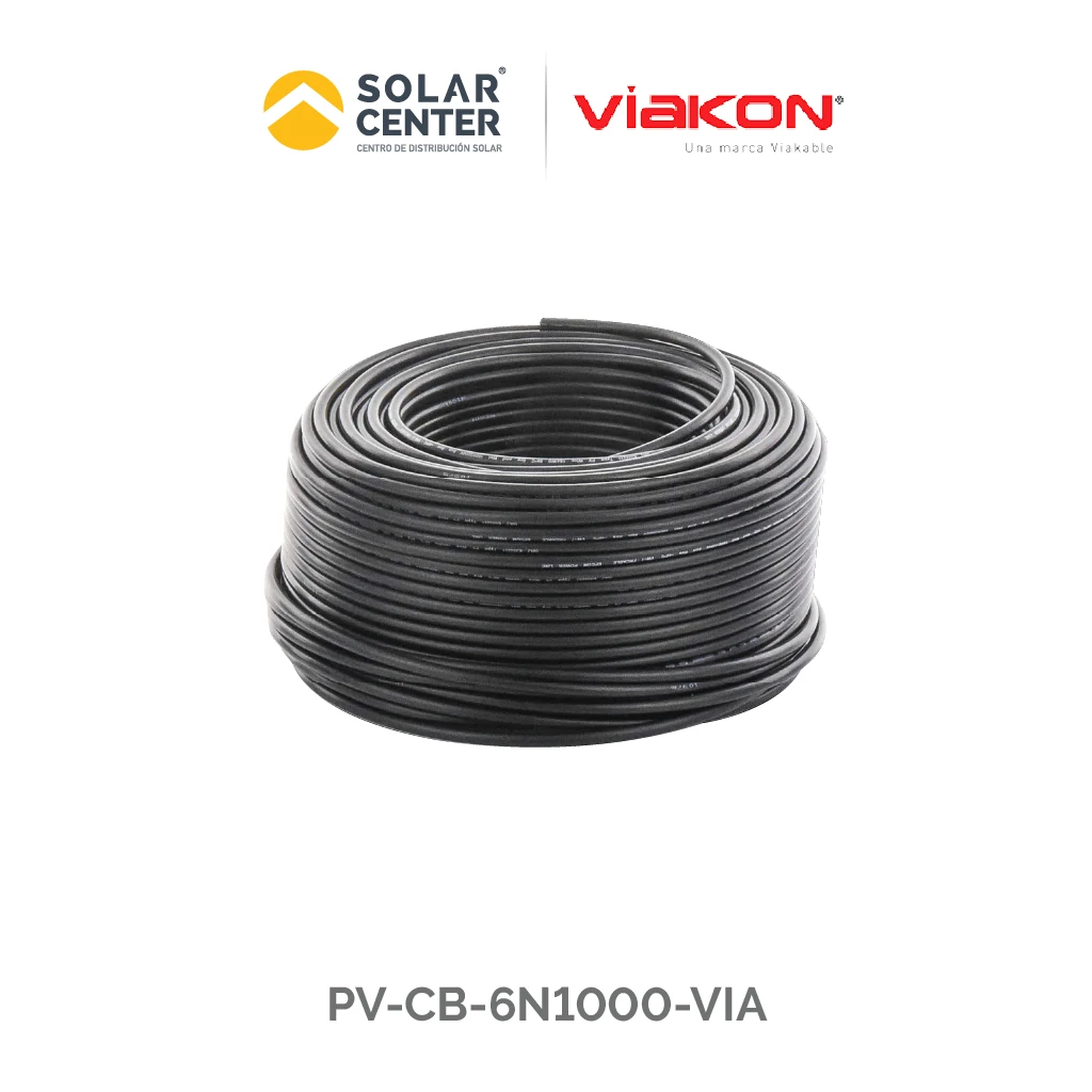 CABLE FV 6MM (10AWG) NEGRO 1000M VKN